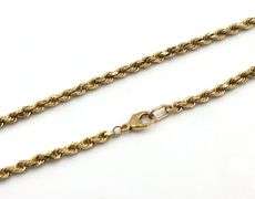 14kt Yellow gold Rope chain necklace