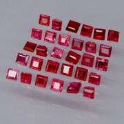 Top blood red! VS to SI clarity! Heated only 2.34ct Ruby set!!!