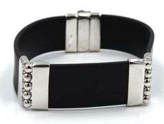 Black rubber bracelet