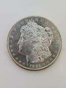 1885 S Morgan Silver Dollar, UNC "Better Date"