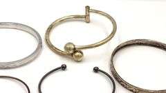 Vintage 925 sterling silver group lot of bangles