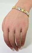 Lovely 14K Tri-Color Gold Stampatto Bracelet
