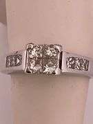 CERTIFIED BRAND NEW 14K WHITE GOLD RING