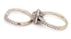 Neil Lane 14K WG 2 Pc. Diamond Halo Set