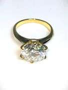 Ladies Sparkling 5 Ct White Simulated Lab Diamond  Ring