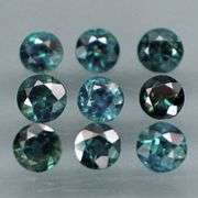 Heated only! 3.14ct blue green Sapphire set