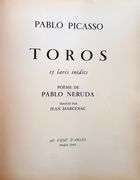 Investment! Rare Picasso original lithograph collection,  Toros with 15 pochoirs , 1960