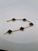CERTIFIED BRAND NEW 18K YELLOW GOLD CLOVER LEAF BRACELET