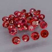 Untreated! Rare color! 2.34ct Imperial red Sapphire set!!!