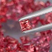 Very rare 4.98ct set of pink Malaya Garnets