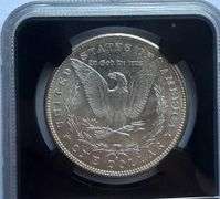 1881 S NGC MS 64 Morgan Dollar.With Original Bag Fragment