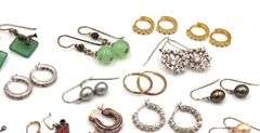 Group lot of Vintage 925 sterling silver earrings