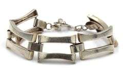 Vintage 925 sterling silver link bracelet