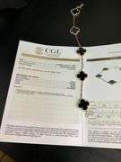 CERTIFIED BRAND NEW 18K YELLOW GOLD CLOVER LEAF BRACELET
