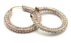 Lot of Vintage 925 sterling silver hoop earrings and bracelet