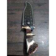 Handmade Stag Antler Hunting Knife
