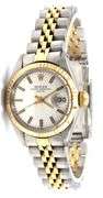 Ladies Rolex Oyster Perpetual Date 6917 Two Tone Silver Dial Ladies Watch