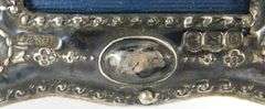 2 Vintage English Sterling Silver Miniature Frames