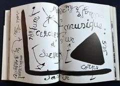very rare Miro, 1955, Panorama 76. Special Japon". With one original lithograph in color by Miro