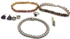 Group lot of Vintage 925 sterling silver mixed jewelry
