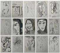 Investment! Very rare complete portfolio of Picasso collection, Le Gout du Bonheur. Abrams, New York