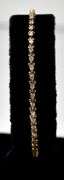Sparkling 14K Yellow Gold Diamond Tennis Bracelet