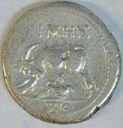 Illyria, Apollonia Silver Drachm from 229-100 BC with Cow & Calf