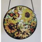 Sunflower Stained Glass Suncatcher