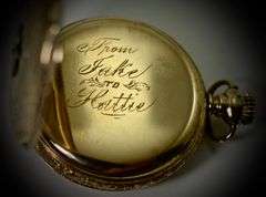 Beautiful 14K Multi-Color Gold Ladies Pocketwatch