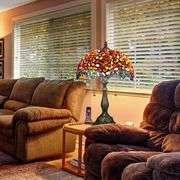 Agate Amber Stained Glass Table Lamp