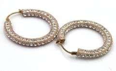 Lot of Vintage 925 sterling silver hoop earrings and bracelet