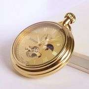 Full Copper Mechanical Pocket Watch