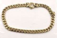 14kt Yellow gold Curb link bracelet