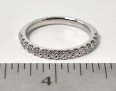 Sparkling 14K White Gold Lab Diamond Ring Band