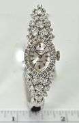 Diamond-Laden 14K White Gold Ladies Guildcrest Watch