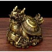 Feng Shui Dragon Tortoise with Yin Yang Bagua