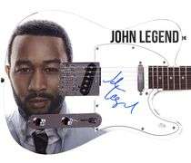 John Legend Autographed 1/1 Custom Graphics Guitar ACOA