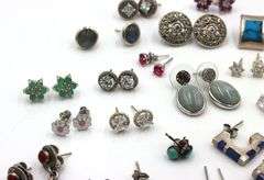 Group lot of Vintage 925 sterling silver earrings