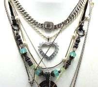 Group lot of 8 Vintage 925 sterling silver necklaces