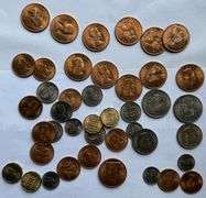 Forty Red BU English 1960 S Era Coins