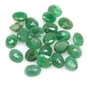 Bright emerald green 7.74ct 23pc Emerald set