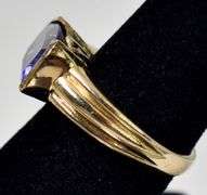Amethyst Gemstone Ring in Vermeil Sterling Silver