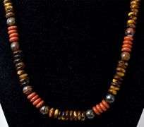 Multi-Gemstone Beaded Necklace in Sterling Silver