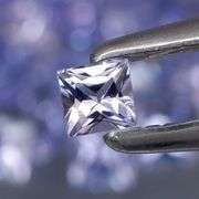 Glittering! Princess cut! 2.57ct UNTREATED Tanzanite set!!