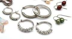 Group lot of Vintage 925 sterling silver earrings