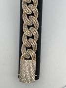 CERTIFIED 14K YELLOW GOLD MIAMI CUBAN LINK DIAMOND BRACELET