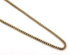 14kt Yellow gold box chain necklace
