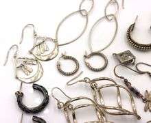 Group lot of Vintage 925 sterling silver earrings