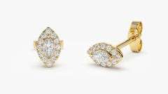 Stunning 14K Gold Lab-Grown Diamond Earrings – Exceptional F Color & VVS1 Clarity