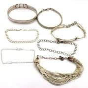 Group lot of 7 bracelet in 925 sterling silver